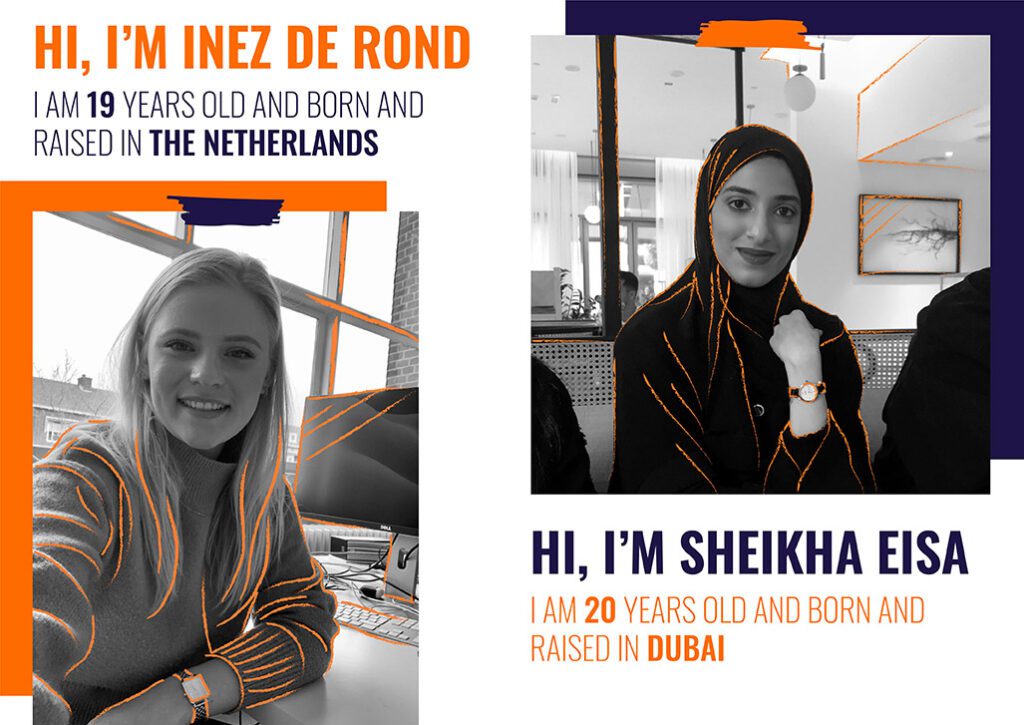 inez de rond and sheikha eisa skyne interns