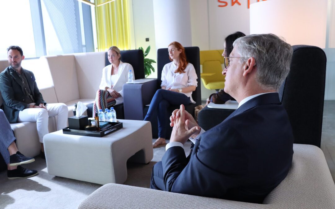 Skyne welcomes the Dutch Ambassador Lody Embrechts to its office